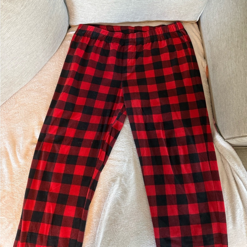 Wondershop Red and Black Checkered Mens Pajama Bottoms